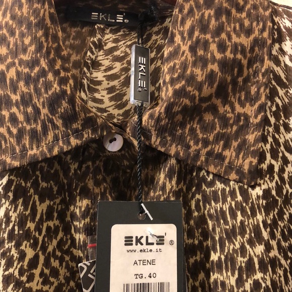 🆕 EKLE Made in Italy long sleeve blouse - Picture 4 of 8